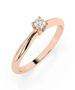 Solitaire Ring (Round), 0.06 ct — 101-10035(2.5) - Image 7