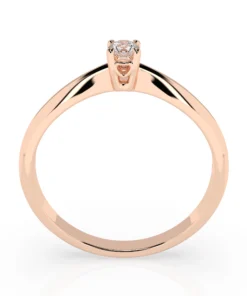 Solitaire Ring (Round), 0.06 ct — 101-10035(2.5) - Image 8