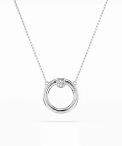 Minimalism Necklace (Round), 0.03 ct — 104-10056
