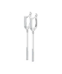 Minimalism Earring, 0.24 ct — 102-10129/5 - Image 3