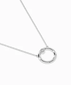 Minimalism Necklace (Round), 0.03 ct — 104-10056 - Image 3