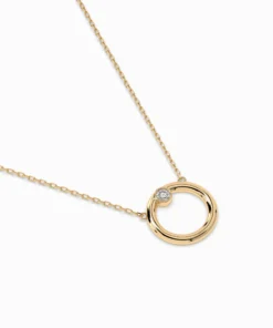Minimalism Necklace (Round), 0.03 ct — 104-10056 - Image 6
