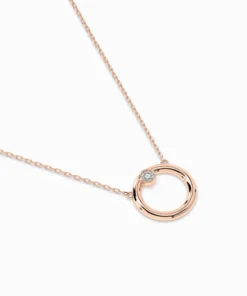 Minimalism Necklace (Round), 0.03 ct — 104-10056 - Image 9