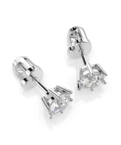 Alternative view of Solitaire Butterfly Earring (Round), 1.0 ct — 102-10151(5.1)