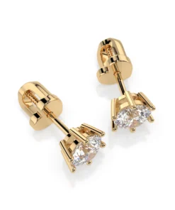 Solitaire Butterfly Earring (Round), 0.8 ct — 102-10151(4.7) - Image 5