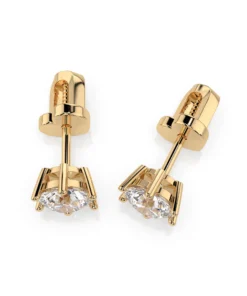 Solitaire Butterfly Earring (Round), 0.8 ct — 102-10151(4.7) - Image 6
