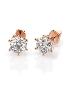 Solitaire Butterfly Earring (Round), 0.8 ct — 102-10151(4.7) - Image 7