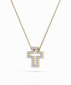Minimalism Necklace (Round), 0.17 ct — 104-10030 - Image 5
