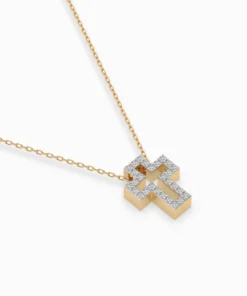 Minimalism Necklace (Round), 0.17 ct — 104-10030 - Image 6