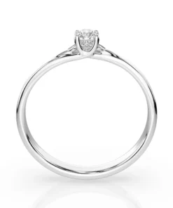 Alternative view of Solitaire Ring (Round), 0.1 ct — 101-10014(3.0)