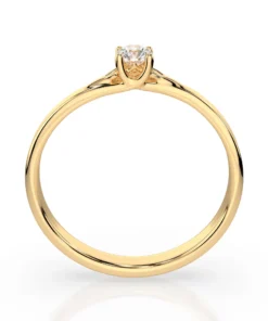 Solitaire Ring (Round), 0.1 ct — 101-10014(3.0) - Image 5
