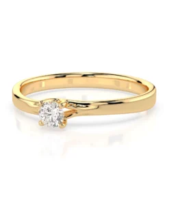 Solitaire Ring (Round), 0.1 ct — 101-10014(3.0) - Image 6