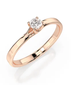 Solitaire Ring (Round), 0.1 ct — 101-10014(3.0) - Image 7