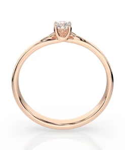 Solitaire Ring (Round), 0.1 ct — 101-10014(3.0) - Image 8