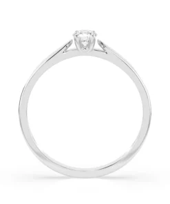 Alternative view of Solitaire Ring (Round), 0.15 ct — 101-10046(3.4)