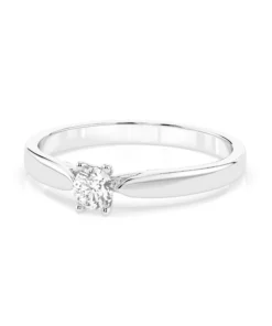 Solitaire Ring (Round), 0.15 ct — 101-10046(3.4) - Image 3