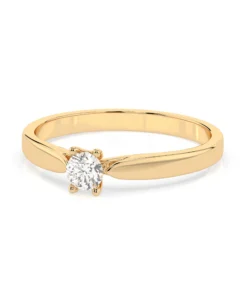 Solitaire Ring (Round), 0.15 ct — 101-10046(3.4) - Image 6