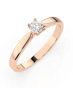 Solitaire Ring (Round), 0.15 ct — 101-10046(3.4) - Image 7