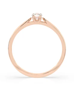 Solitaire Ring (Round), 0.15 ct — 101-10046(3.4) - Image 8