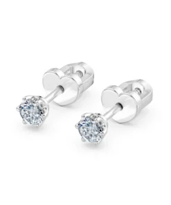 Solitaire Butterfly Earring, 0.2 ct — 102-10040/1(3.0) - Image 3