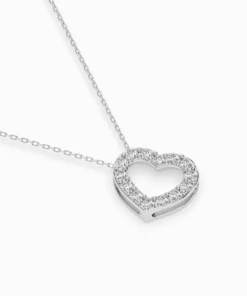 Minimalism Necklace (Round), 0.35 ct — 104-10061 - Image 3