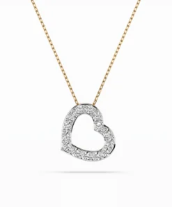 Minimalism Necklace (Round), 0.35 ct — 104-10061 - Image 4