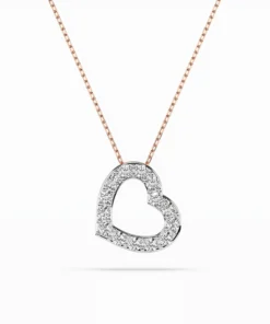 Minimalism Necklace (Round), 0.35 ct — 104-10061 - Image 7