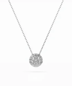 Illusion Necklace (Round), 0.08 ct — 104-10038