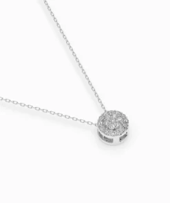 Illusion Necklace (Round), 0.08 ct — 104-10038 - Image 3