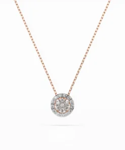 Illusion Necklace (Round), 0.08 ct — 104-10038 - Image 4
