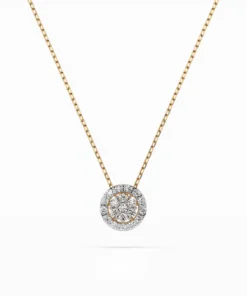 Illusion Necklace (Round), 0.08 ct — 104-10038 - Image 7