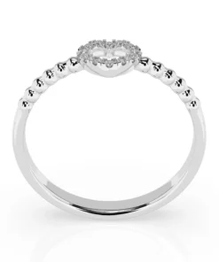 Alternative view of Minimalism Ring (Round), 0.07 ct — 101-10028