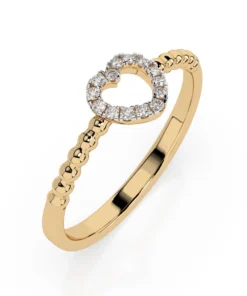 Minimalism Ring (Round), 0.07 ct — 101-10028 - Image 4