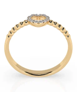 Minimalism Ring (Round), 0.07 ct — 101-10028 - Image 5