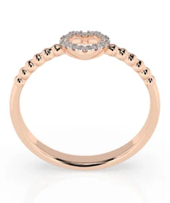 Minimalism Ring (Round), 0.07 ct — 101-10028 - Image 8