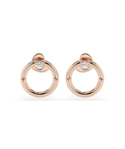 Minimalism Earring (Round), 0.06 ct — 102-10170 - Image 8