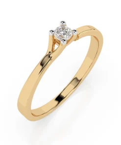 Solitaire Ring (Round), 0.06 ct — 101-10033(2.5) - Image 4