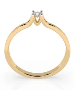 Solitaire Ring (Round), 0.06 ct — 101-10033(2.5) - Image 5