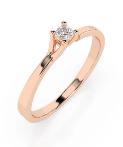 Solitaire Ring (Round), 0.06 ct — 101-10033(2.5) - Image 7