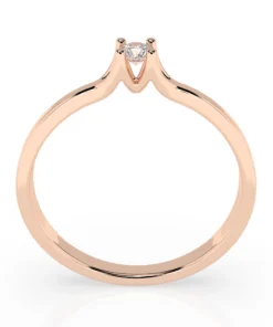 Solitaire Ring (Round), 0.06 ct — 101-10033(2.5) - Image 8