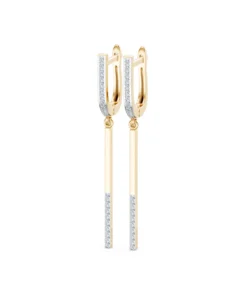 Minimalism Earring, 0.24 ct — 102-10129/5 - Image 5