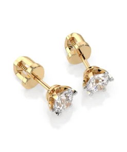 Solitaire Butterfly Earring (Round), 1.0 ct — 102-10040/1(5.1) - Image 5