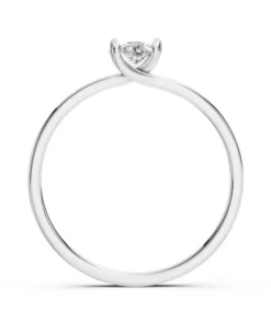 Alternative view of Solitaire Ring (Round), 0.15 ct — 101-10016(3.4)