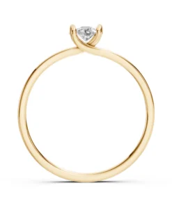 Solitaire Ring (Round), 0.15 ct — 101-10016(3.4) - Image 5