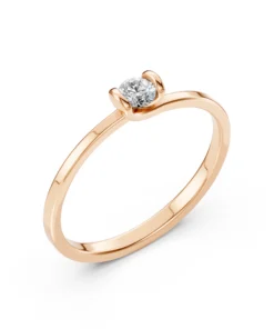 Solitaire Ring (Round), 0.15 ct — 101-10016(3.4) - Image 7
