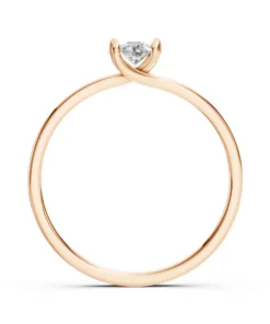 Solitaire Ring (Round), 0.15 ct — 101-10016(3.4) - Image 8