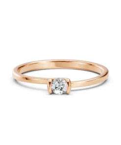 Solitaire Ring (Round), 0.15 ct — 101-10016(3.4) - Image 9