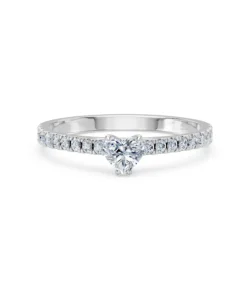 Solitaire Eternity Ring, 0.3 ct — 101-10191(0.30)HRT - Image 3