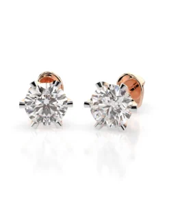 Solitaire Butterfly Earring (Round), 1.0 ct — 102-10040/1(5.1) - Image 7