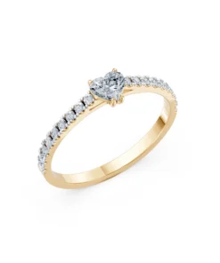 Solitaire Eternity Ring, 0.3 ct — 101-10191(0.30)HRT - Image 4